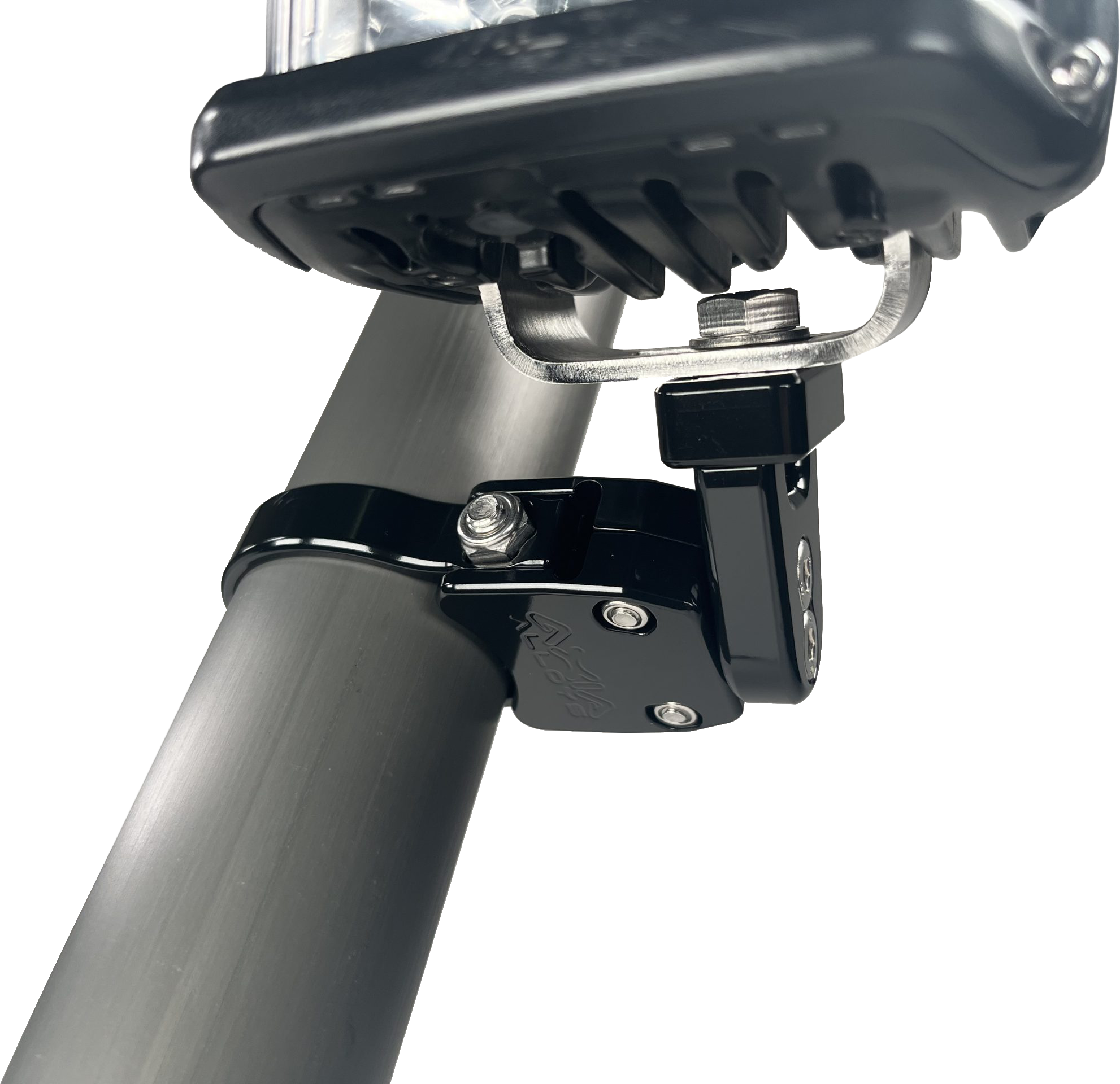 SMALL BASE ADJUSTABLE LIGHT MOUNT BLACK