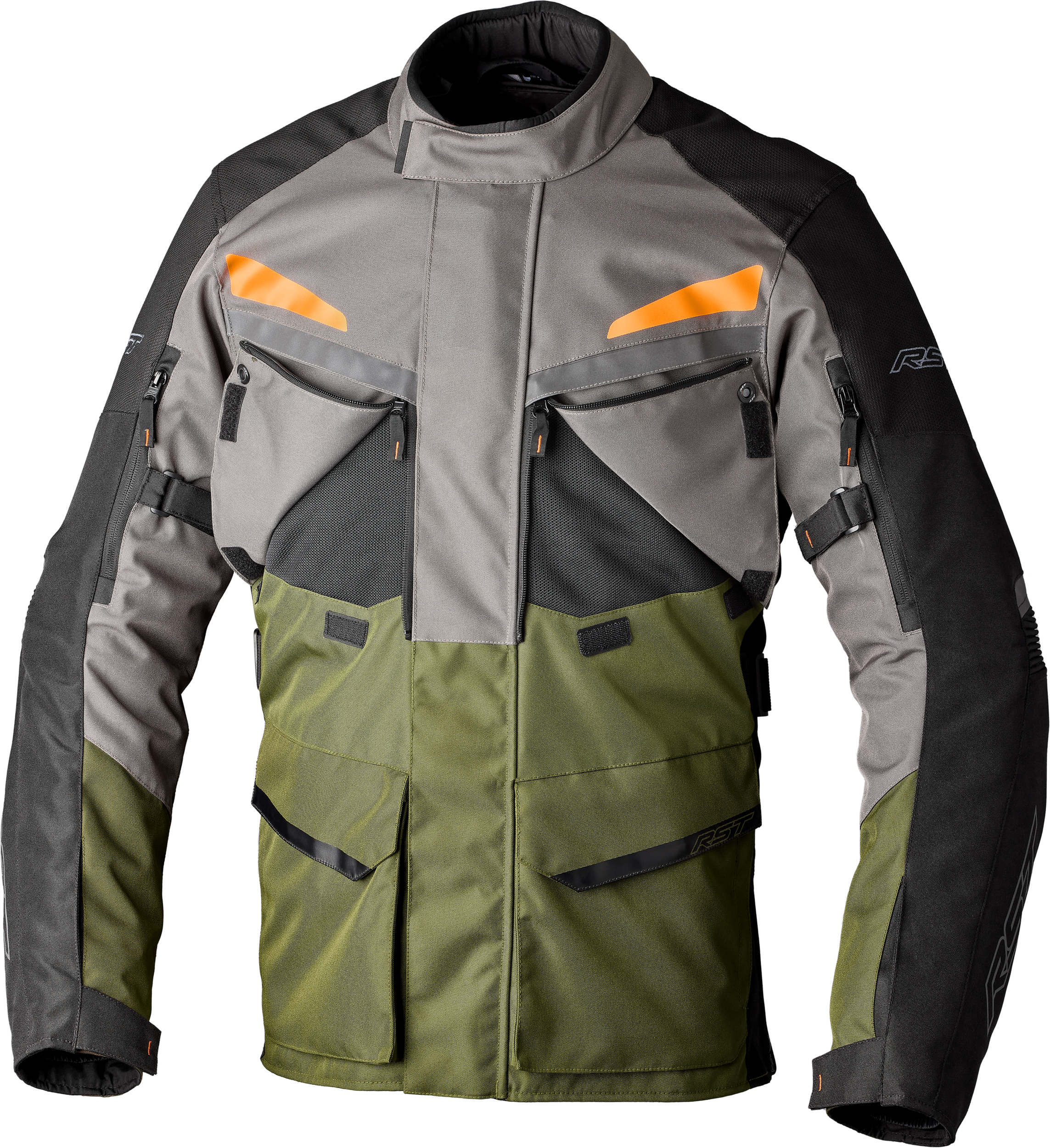 MAVERICK EVO CE JACKET KHAKI/GREY/ORANGE TEXTILE XL