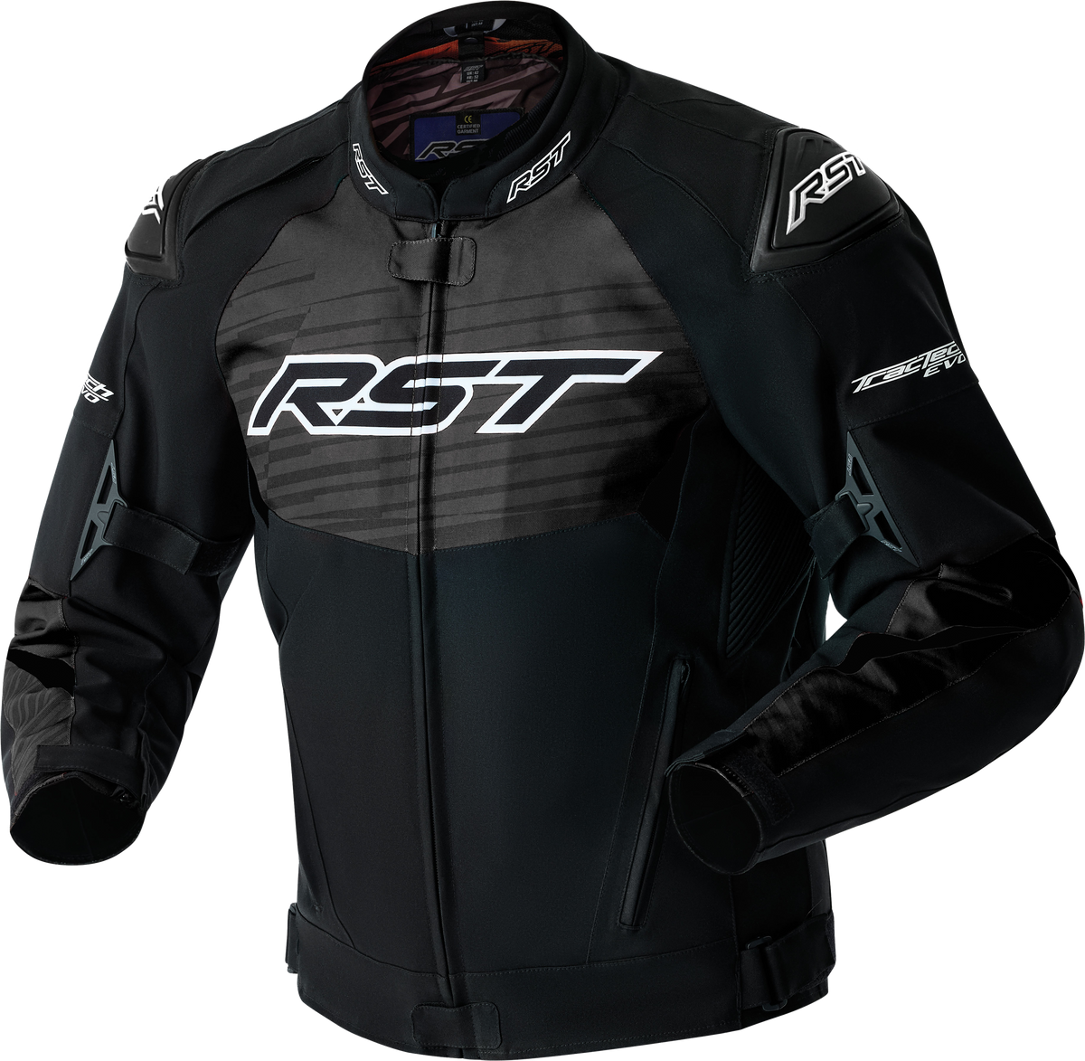 TRACTECH EVO D3O JACKET BLACK/WHITE TEXTILE MD