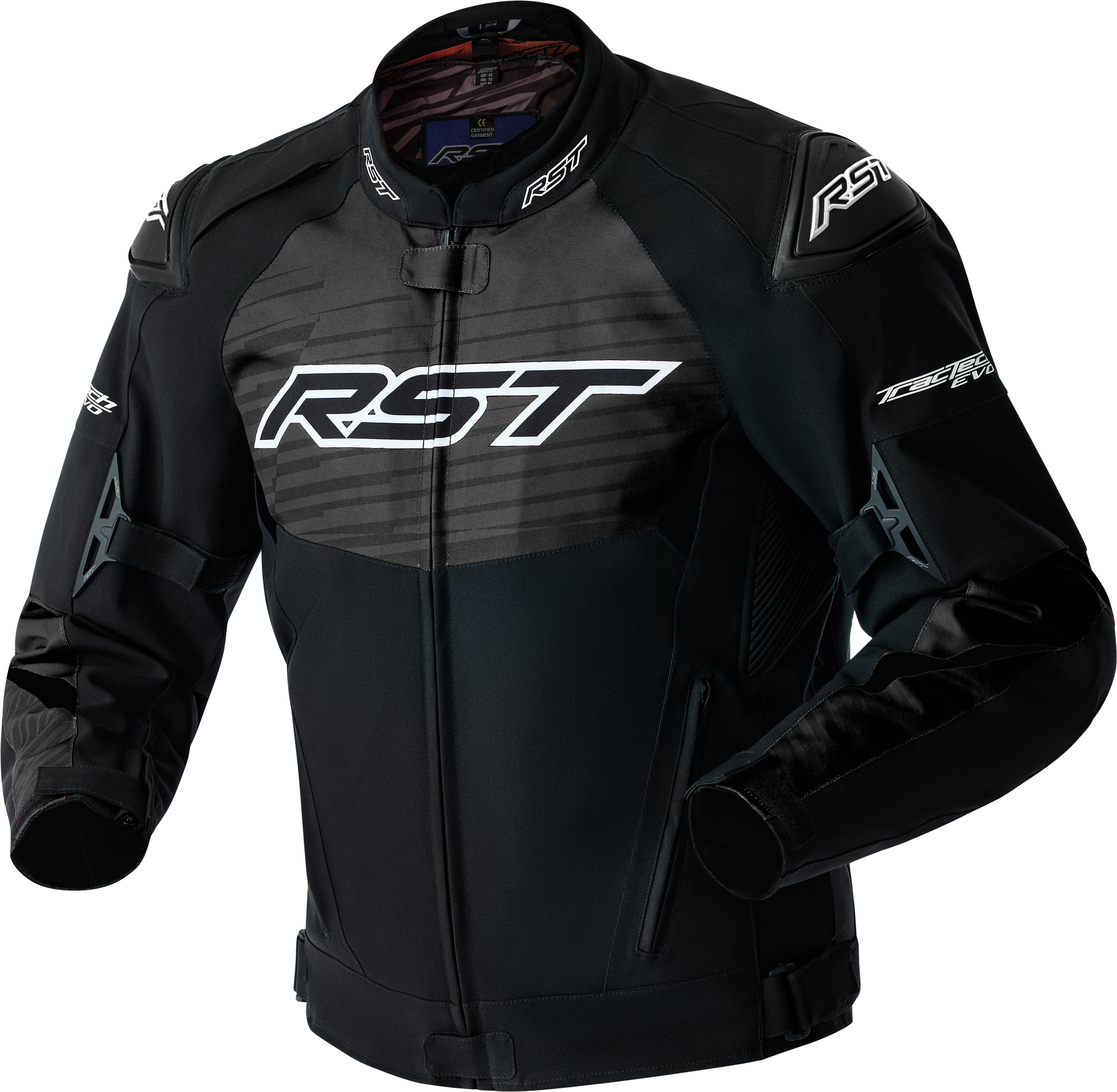 TRACTECH EVO D3O JACKET BLACK/WHITE TEXTILE MD