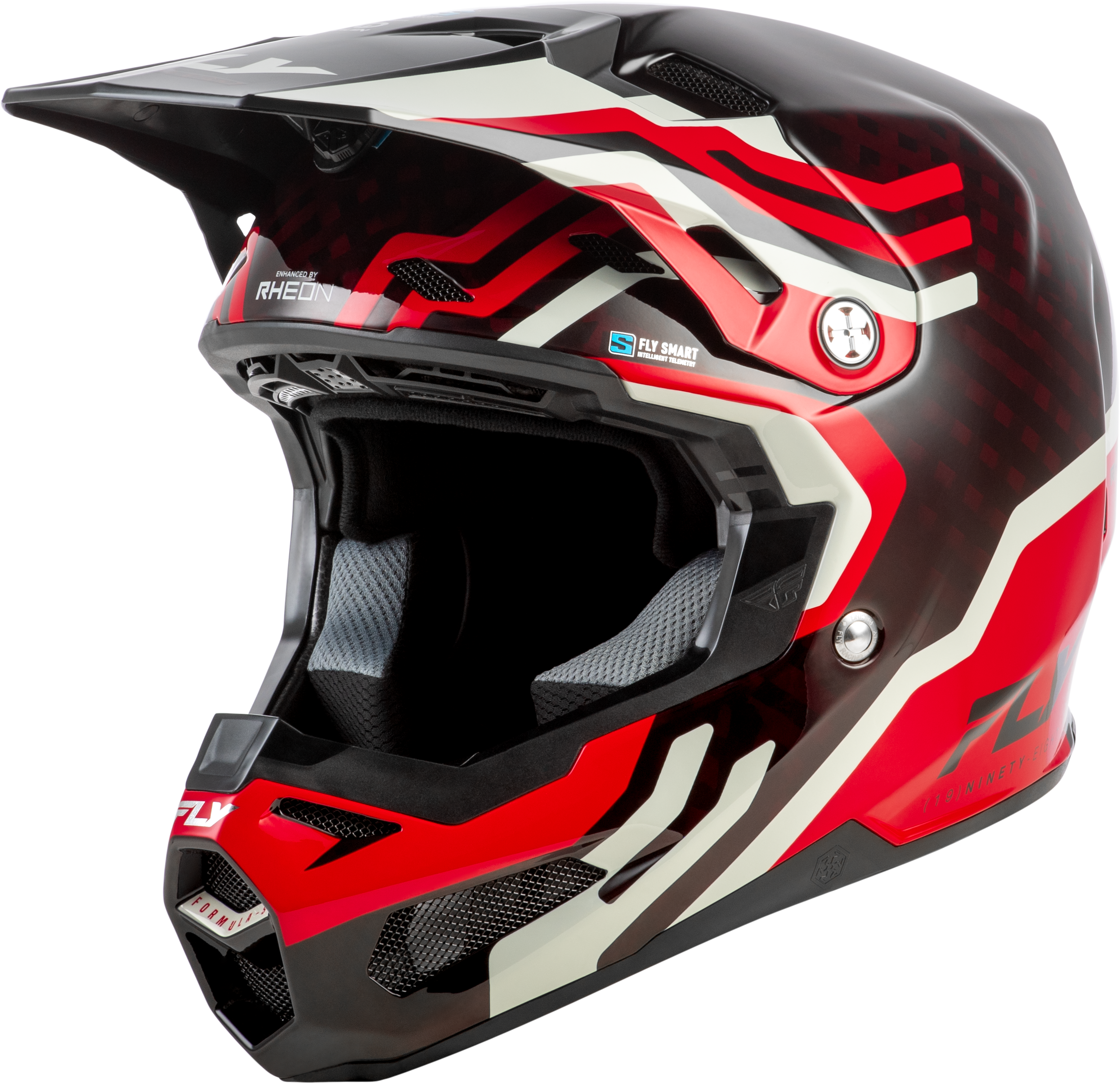 FORMULA S CARBON BYTE HELMET RED CARBON/RED/GREY SM