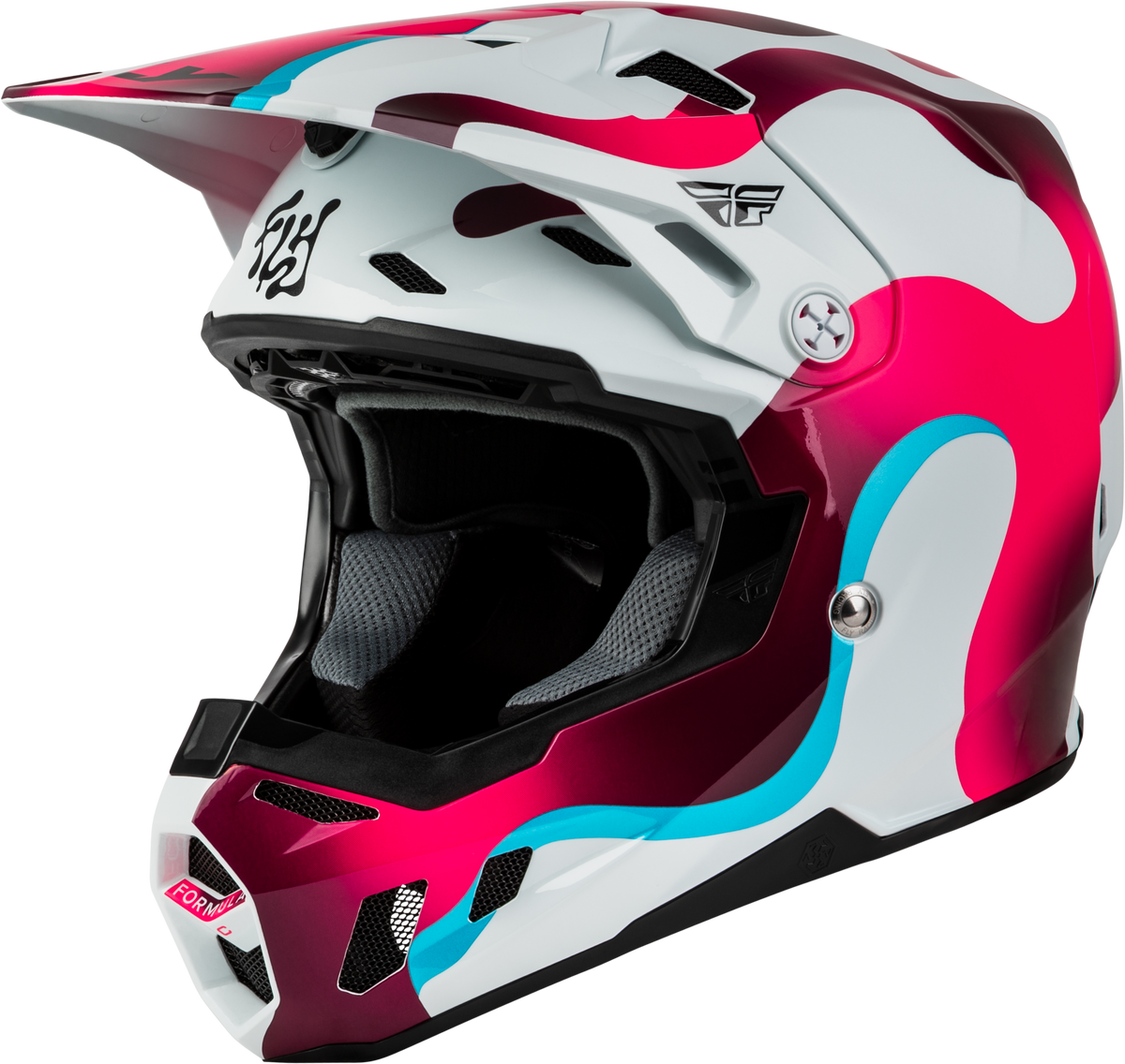 YOUTH FORMULA CC VIBE HELMET WHITE/PINK/BLUE YL