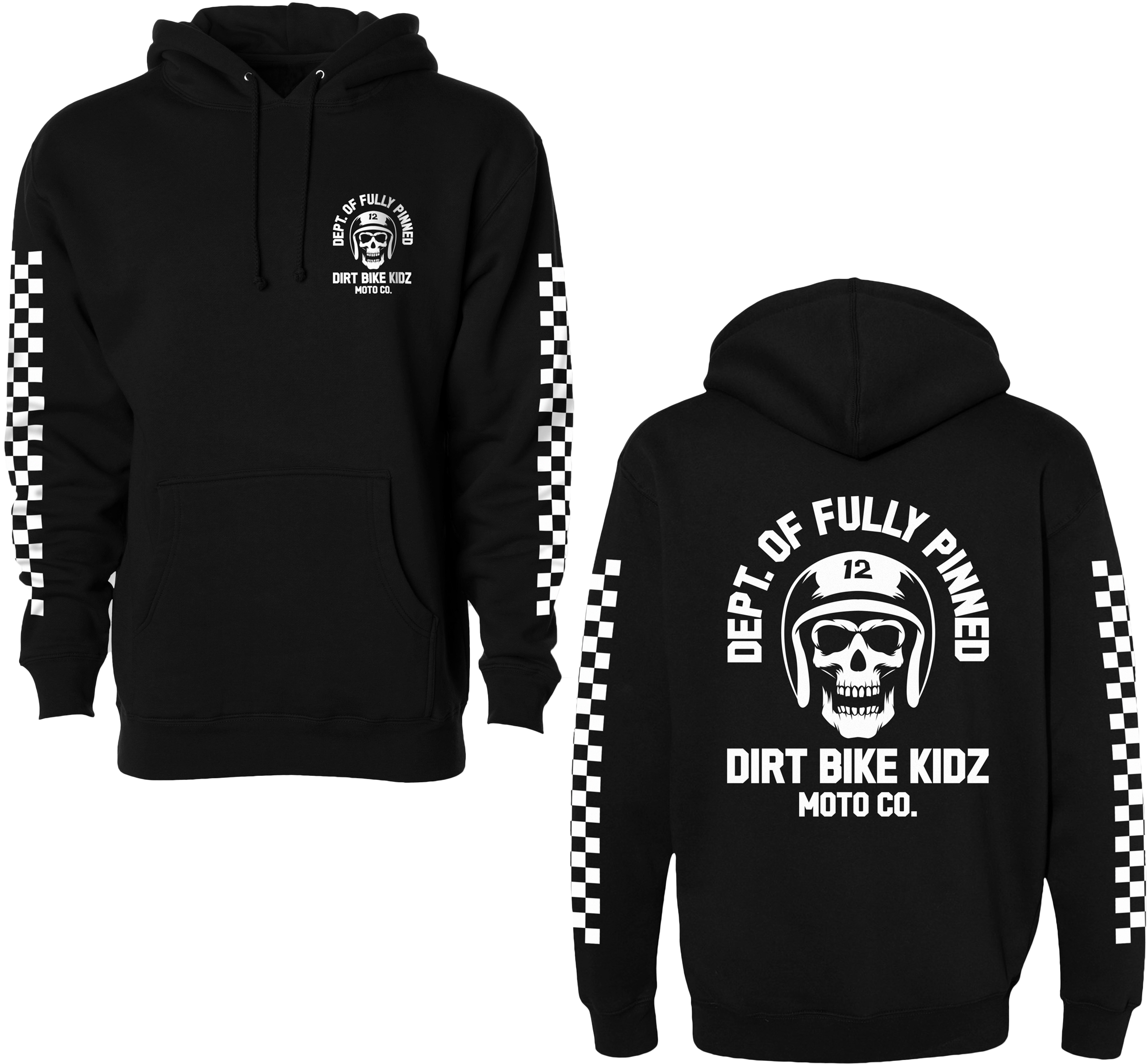 FULLY PINNED YOUTH HOODIE BLACK YM