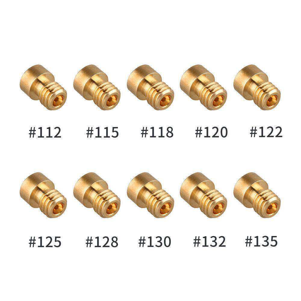 NIBBI RACING PE CARBURETORS - MAIN JET KITS -10 PACK  (112 to 135)