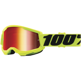 STRATA 2 JUNIOR GOGGLE FLUO YELLOW MIRROR RED LENS