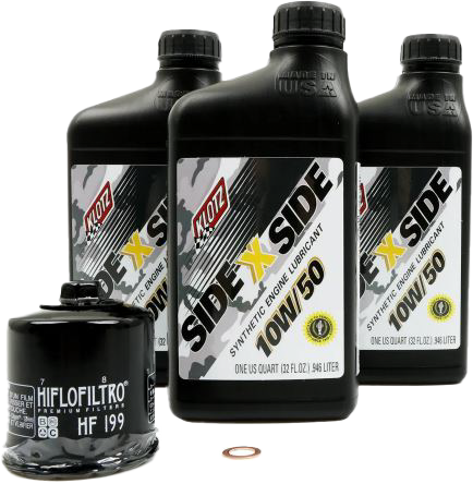 SIDE X SIDE OIL CHANGE KIT 10W50 WITH OIL FILTER POLARIS