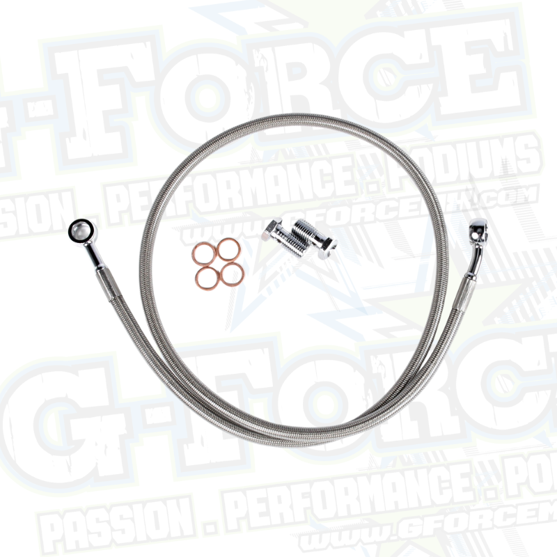 (02)  Rear Foot Brake Hose - DRR (AFTERMARKET)