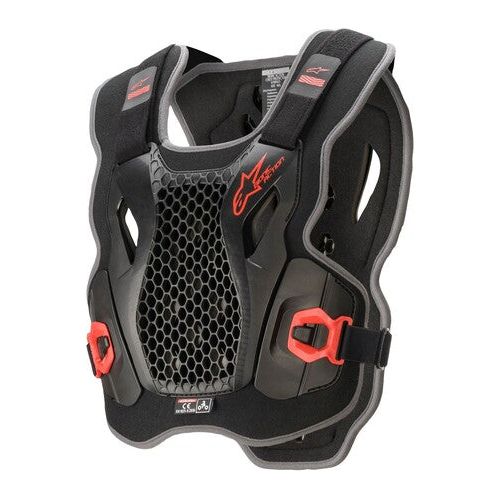BIONIC ACTION CHEST PROTECTOR BLACK/RED XL/2X