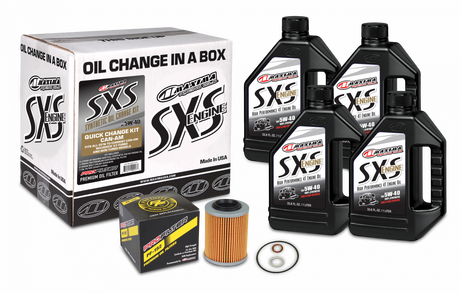 SXS QUICK CHANGE KIT 5W40 WITH OIL FILTER CAN-AM