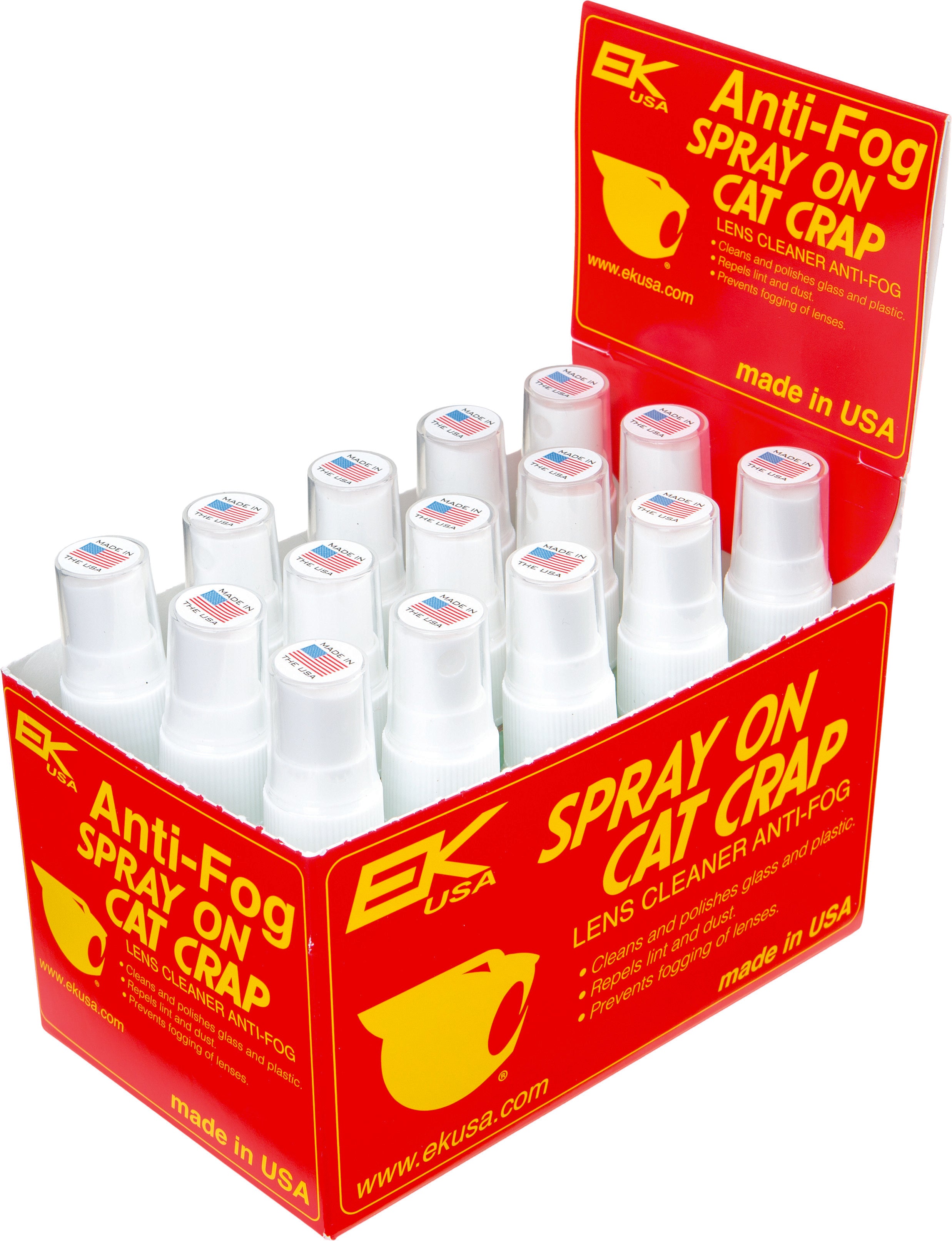ANTI-FOG LENS CLEANER SPRAY ON 1OZ 15/PK DISPLAY