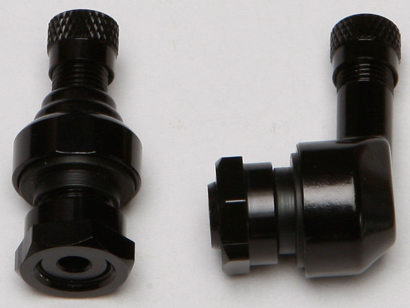 90/STRAIGHT AIR VALVE. 11.3MM BLACK