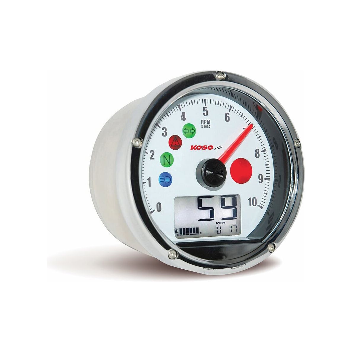 T & T MULTI FUNCTION METER (CHROME)