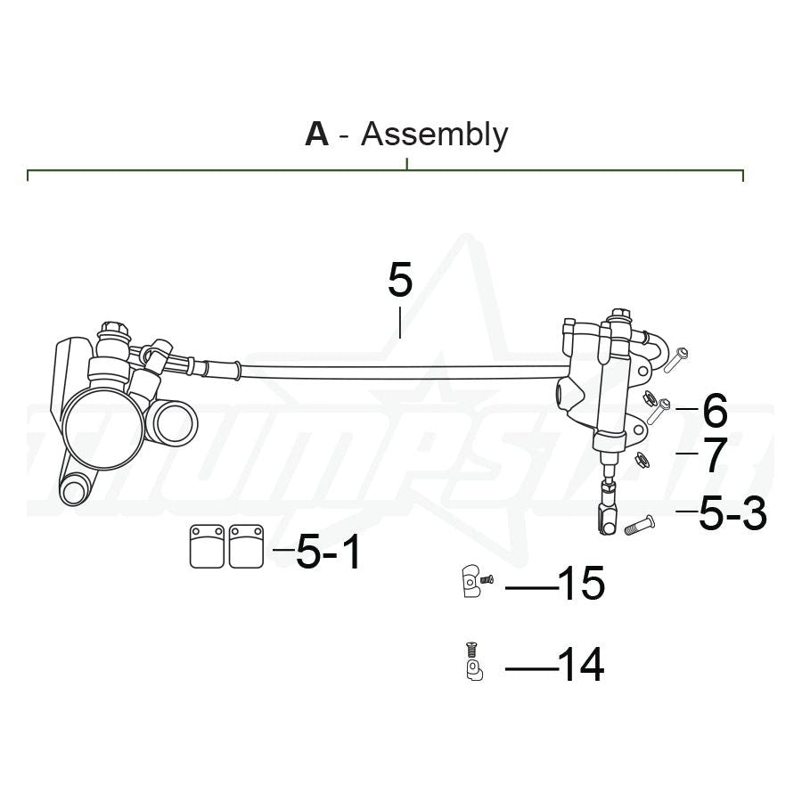 3682 | Rear Brake Complete Assembly (V5)