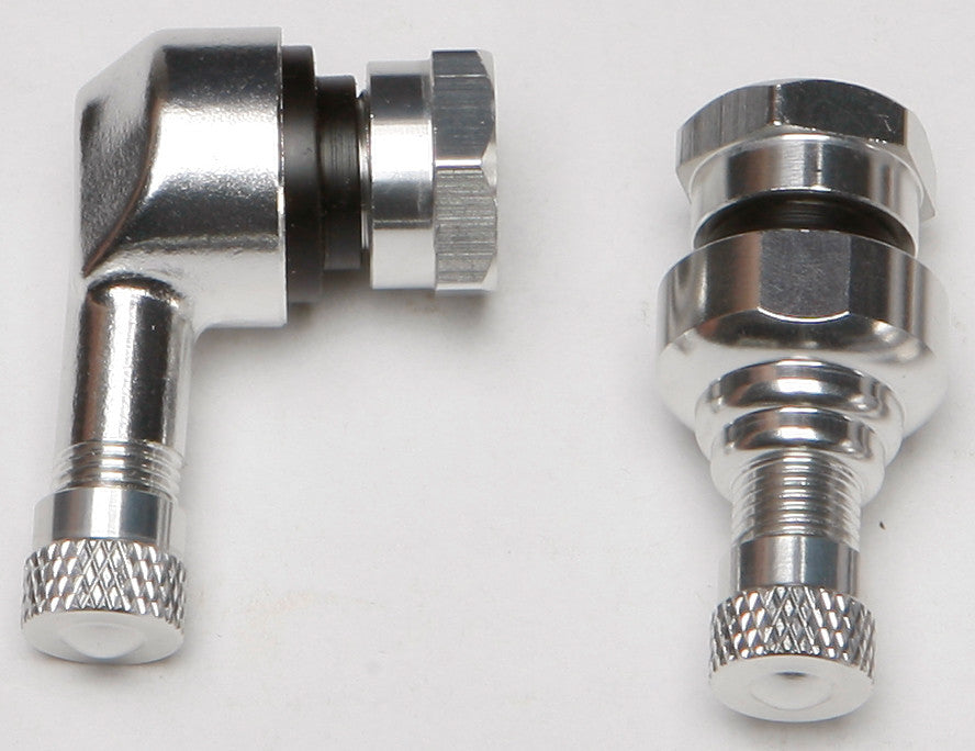 90/STRAIGHT AIR VALVE. 11.3MM SILVER