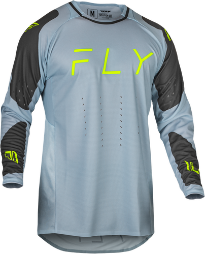 EVOLUTION DST JERSEY ICE GREY/CHAR/NEON GREEN MD