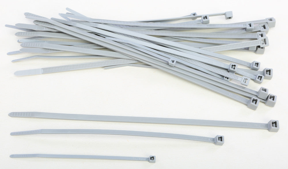 ASSORTED CABLE TIES GREY 30/PK