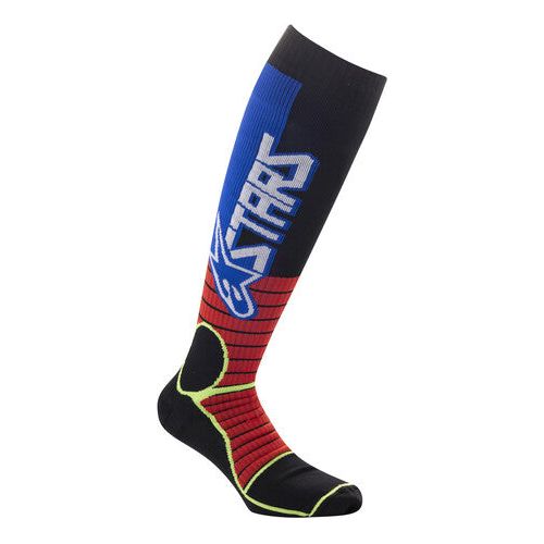 MX PRO SOCKS BURNT RED/YELLOW FLUO/BLUE MD