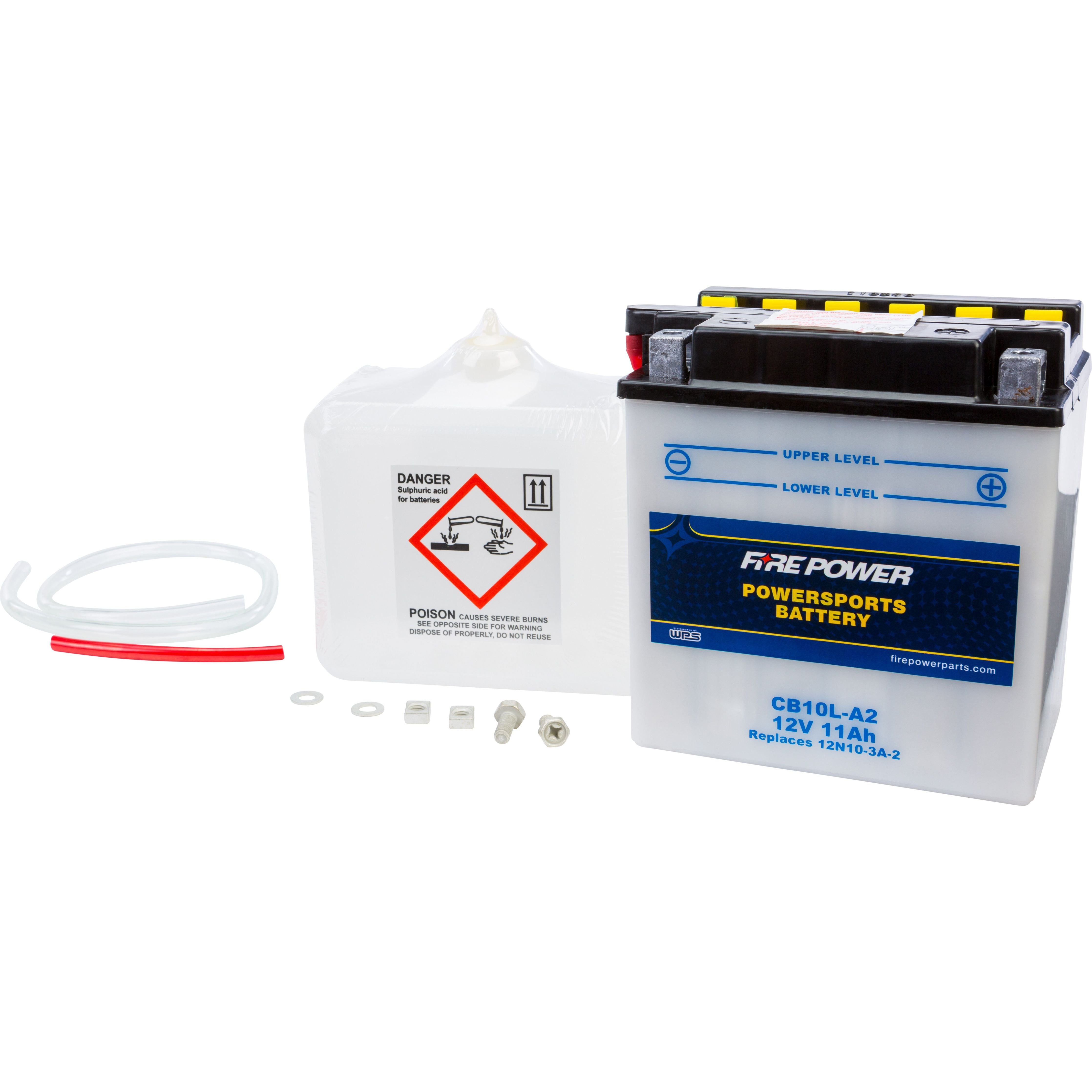 BATTERY W/ACID CB10L-B 12V HEAVY DUTY CB10L-B