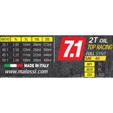 7.1 2T OIL TOP RACING Full Synthetic 1L (PREMIX FOR 2 STROKE) - MALOSSI