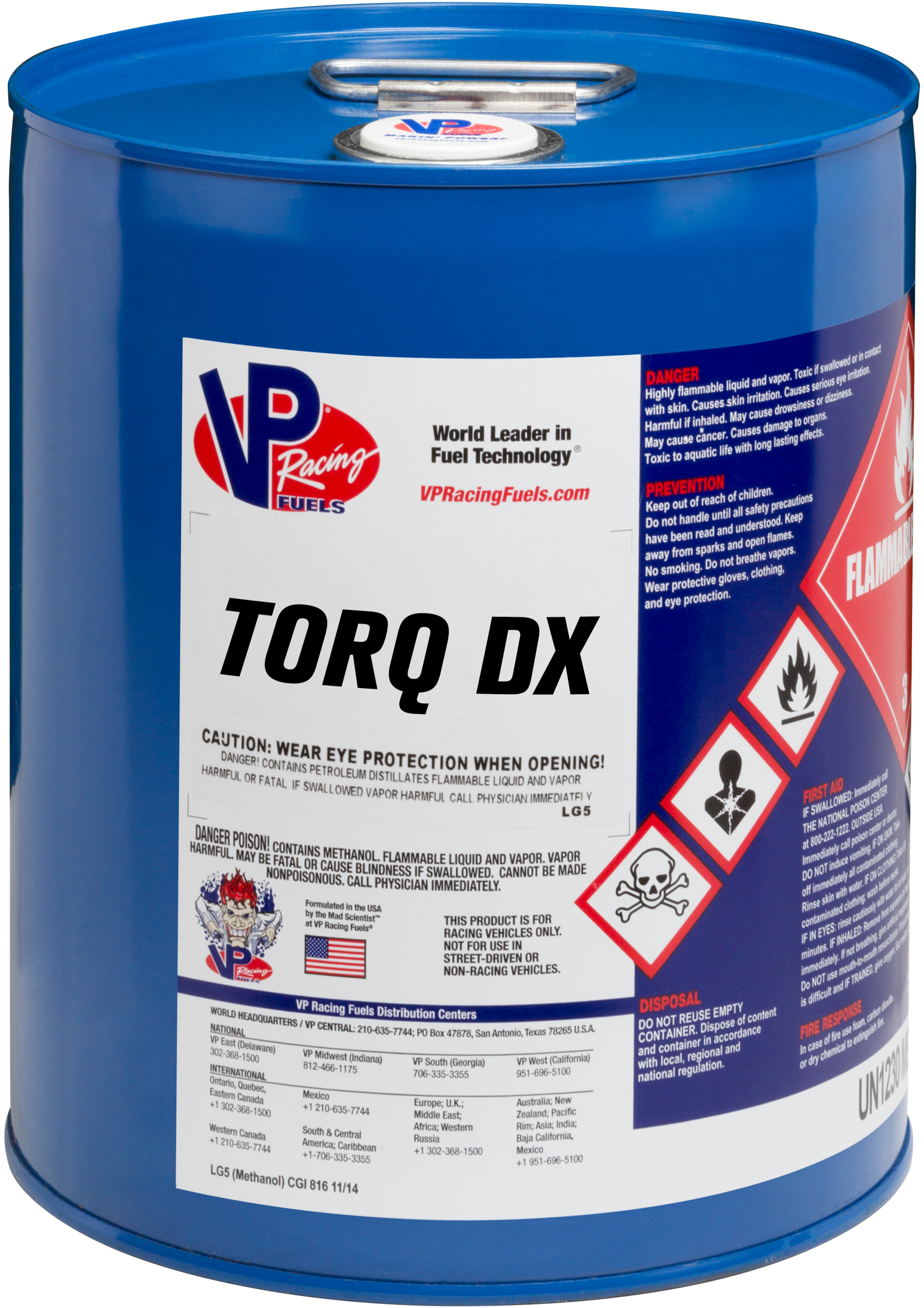 VP TORQ DX VP FUEL 5 GAL PAIL