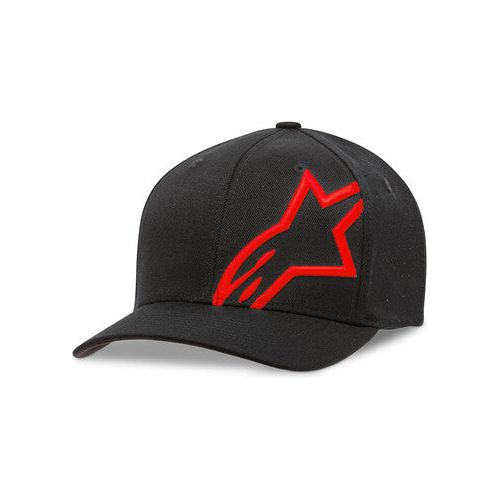 CORP SHIFT 2 CURVED BRIM HAT BLACK/RED SM/MD