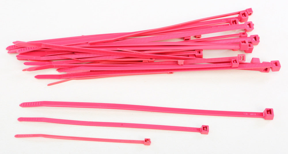 ASSORTED CABLE TIES RED 30/PK