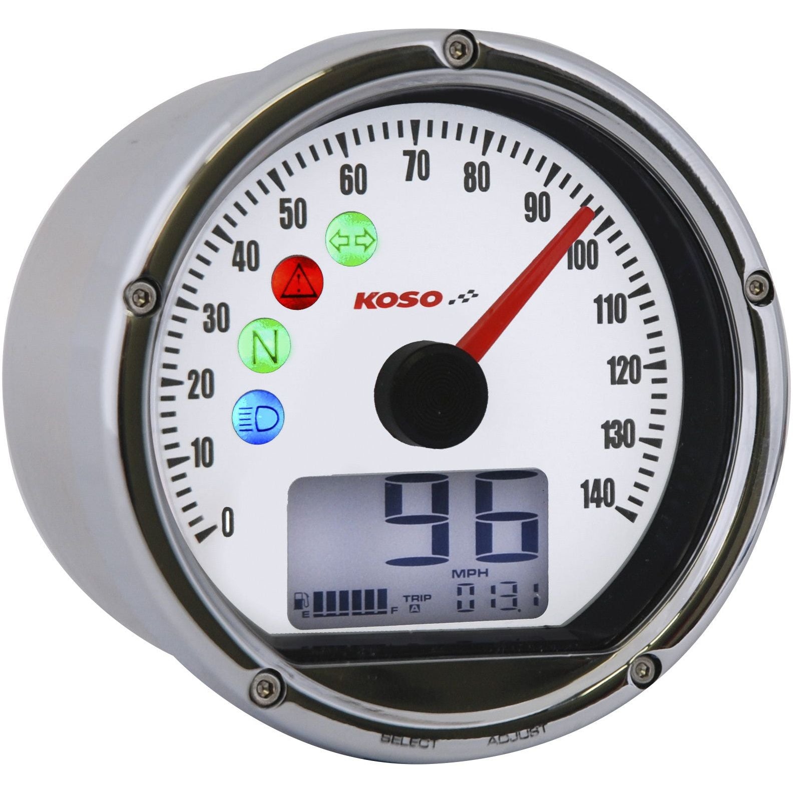 TNT-01S SPEEDOMETER TACHOMETER COMBO WHITE