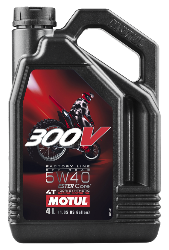 300V OFFROAD 4T COMPETITION SYNTHETIC OIL 5W40 4-LITER