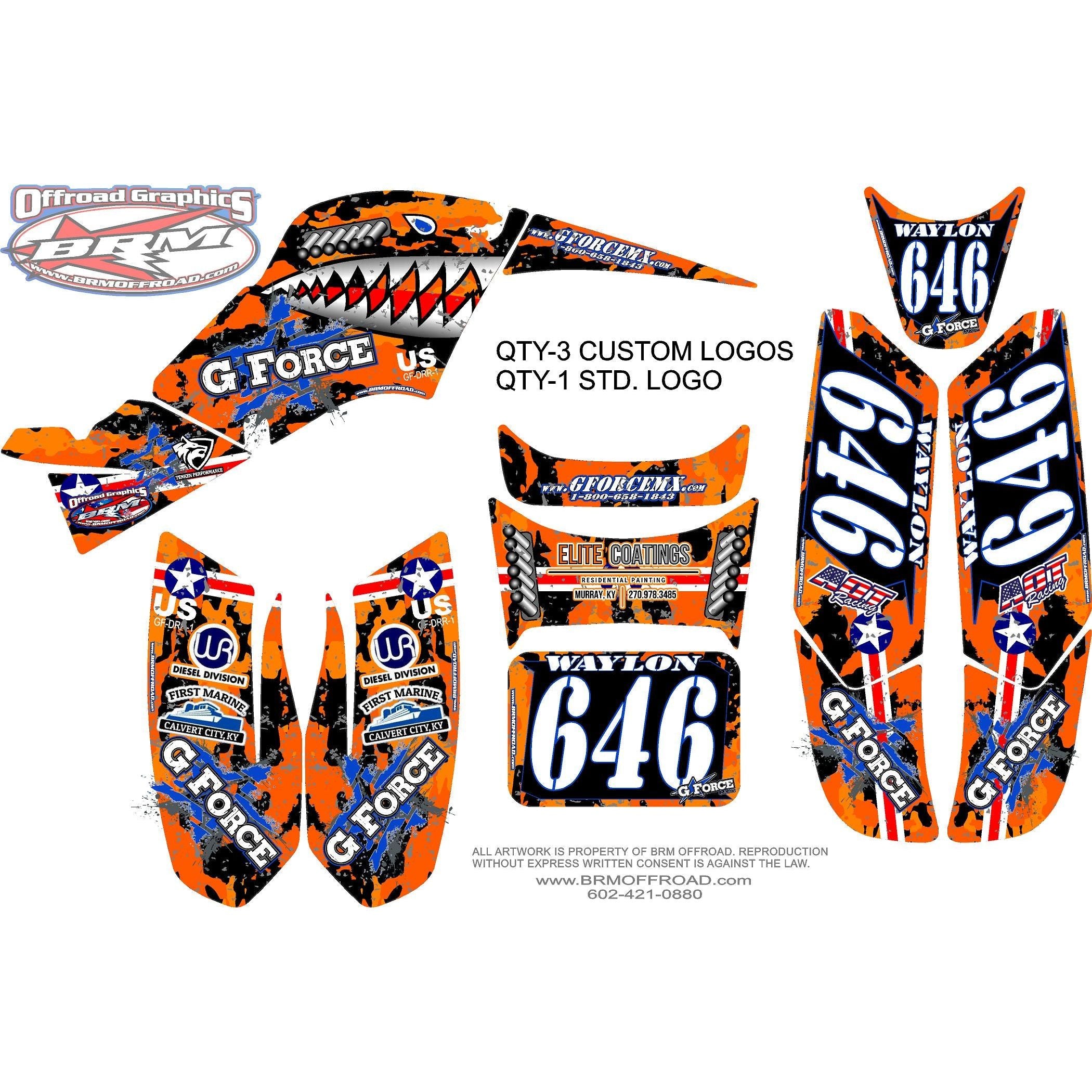 DAWG FIGHT - TEAM DECAL KIT - NEW 2022 VERSION