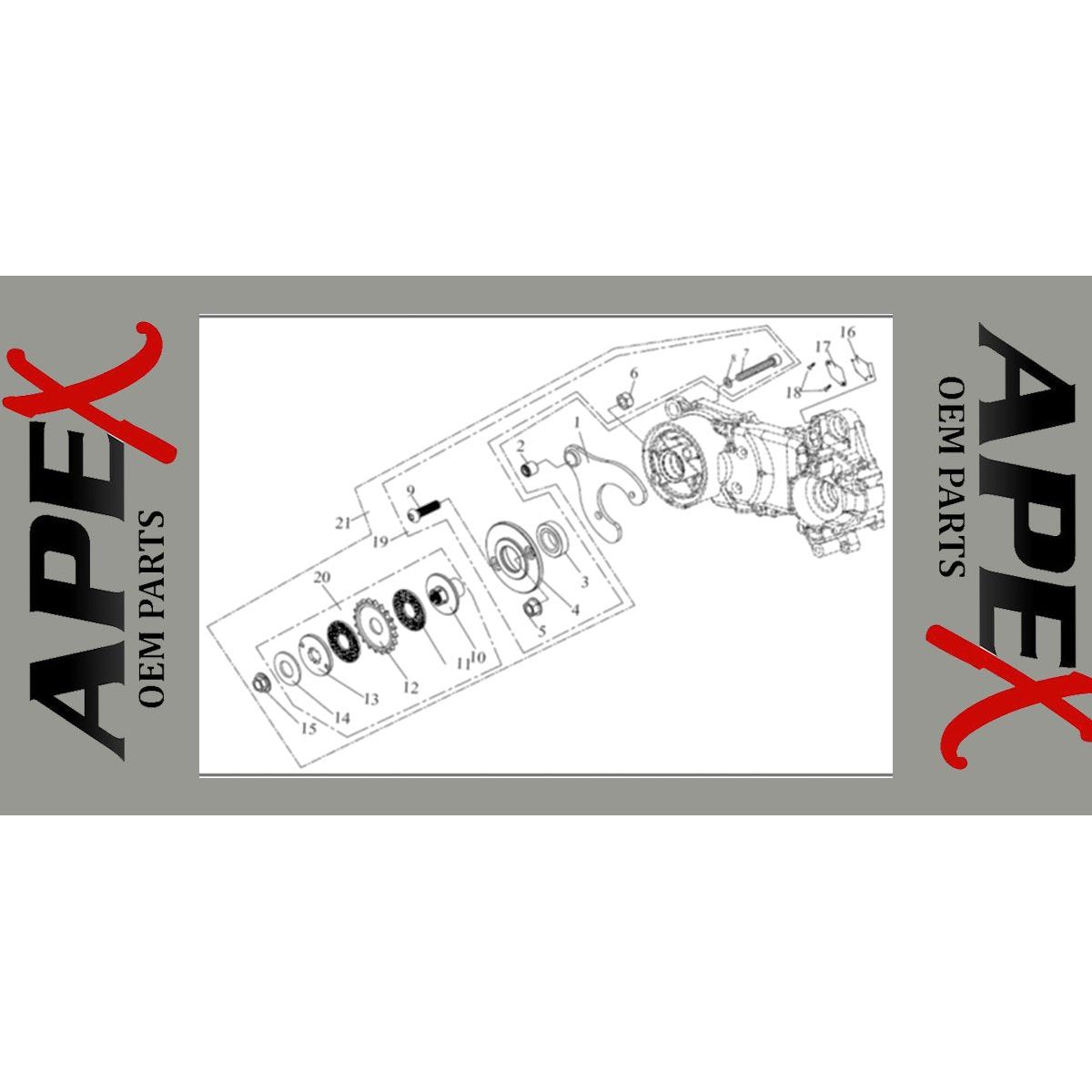 #5 Nut Hex Acorn Washer Face 50/90/100cc