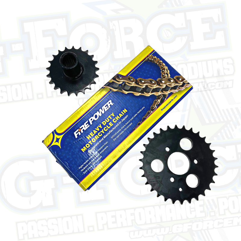 SPROCKET AND CHAIN KIT - DRR /APEX - STD AXLE TYPE