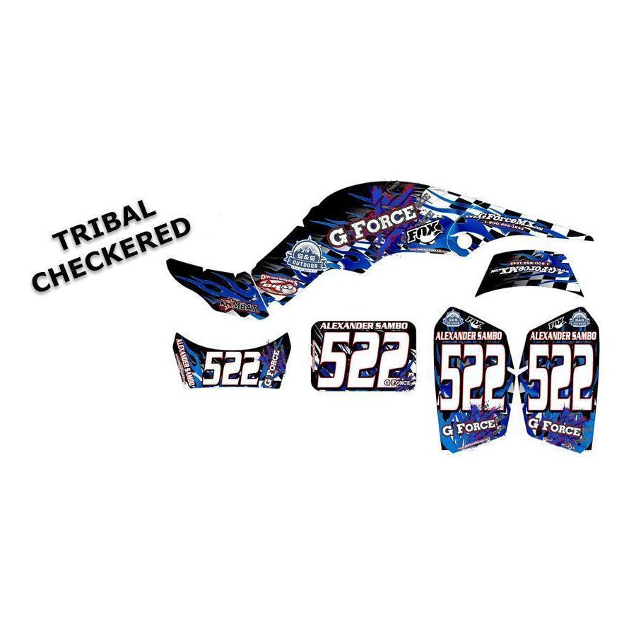 TRIBAL CHECKERED - TEAM DECAL KIT