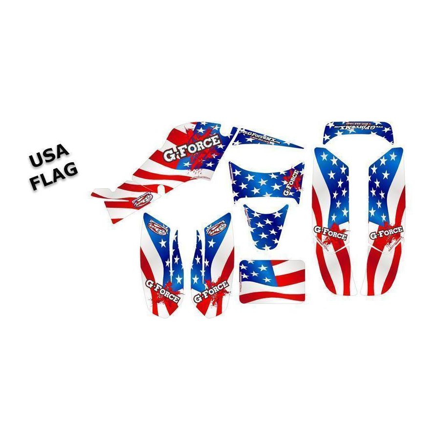 USA FLAG - TEAM DECAL KIT