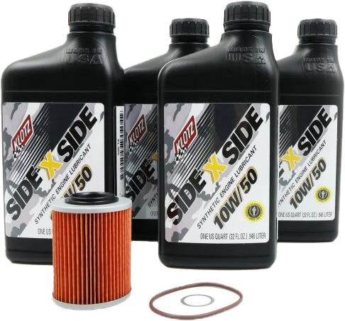 SIDE X SIDE OIL CHANGE KIT 10W50 WITH OIL FILTER CAN-AM