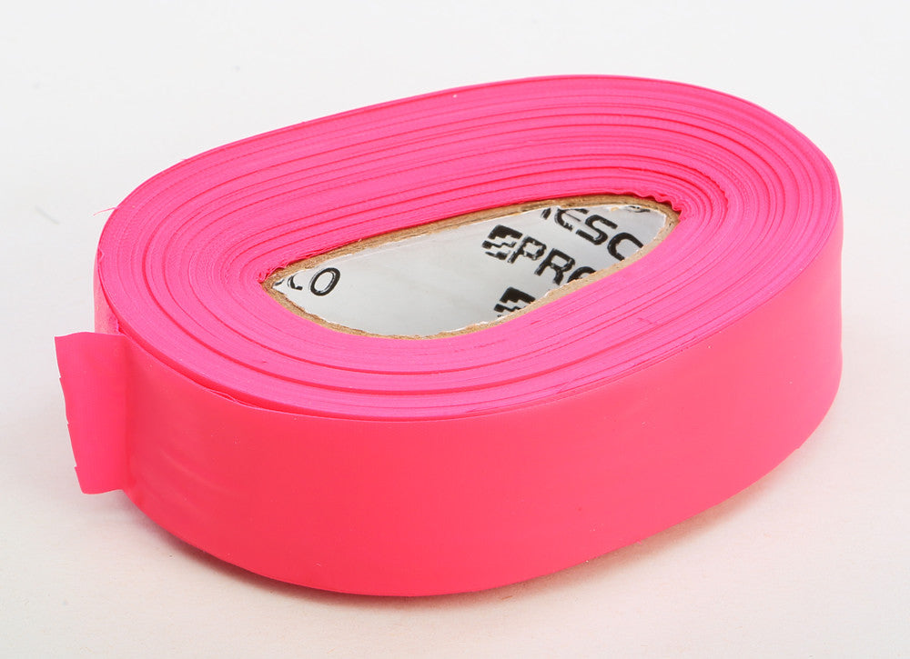 TRAIL MARKING TAPE .75"X100' (FLO RED)