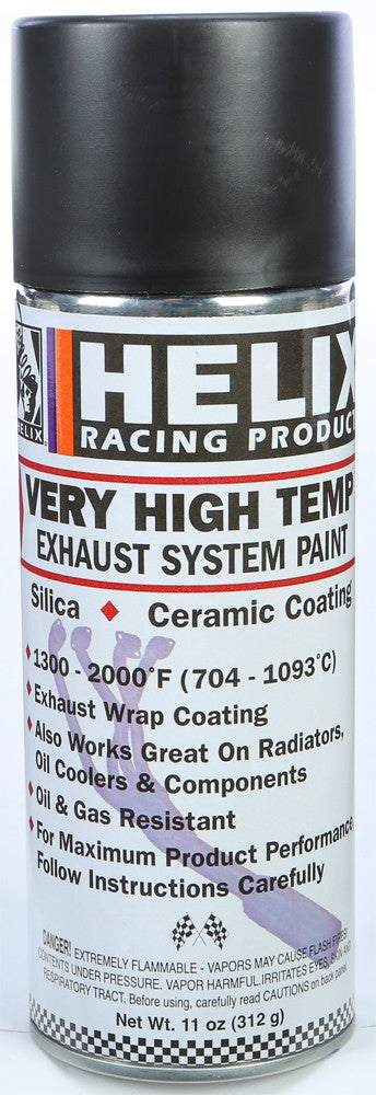 VERY HIGH TEMP EXHAUST SYSTEM PAINT FLAT BLACK 11OZ
