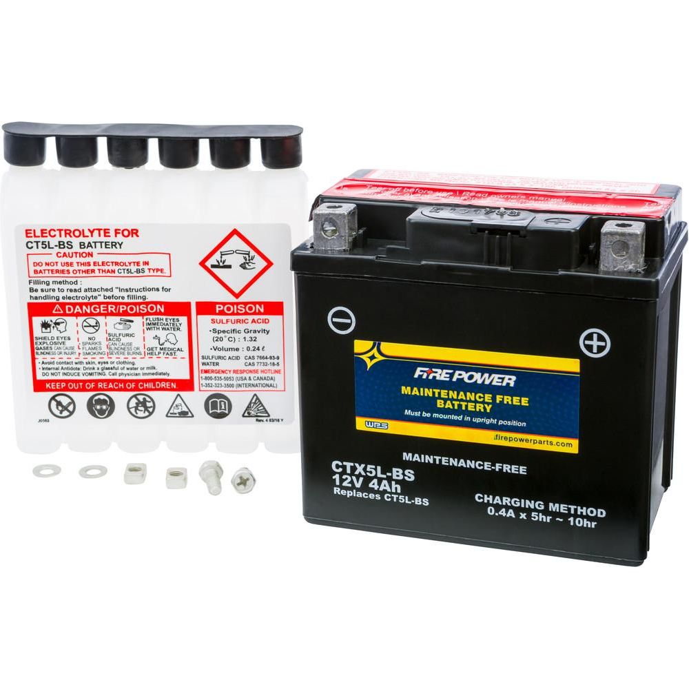 BATTERY CTX4L-BS MAINTENANCE FREE - G-FORCE POWERSPORTS