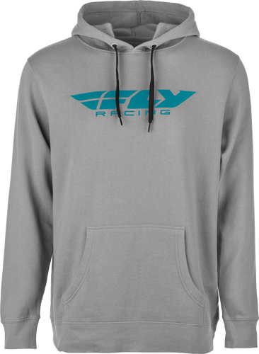 FLY CORPORATE PULLOVER HOODIE GREY/BLUE LG