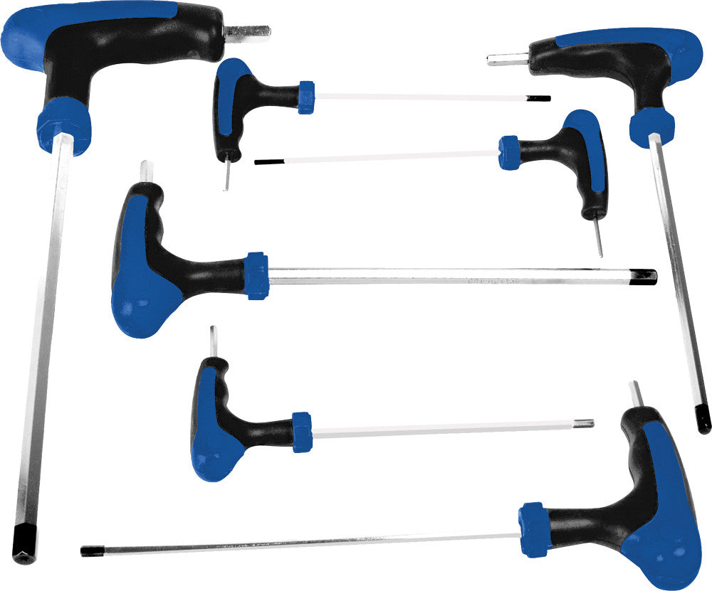 7 PC MET T-HANDLE SET HEX