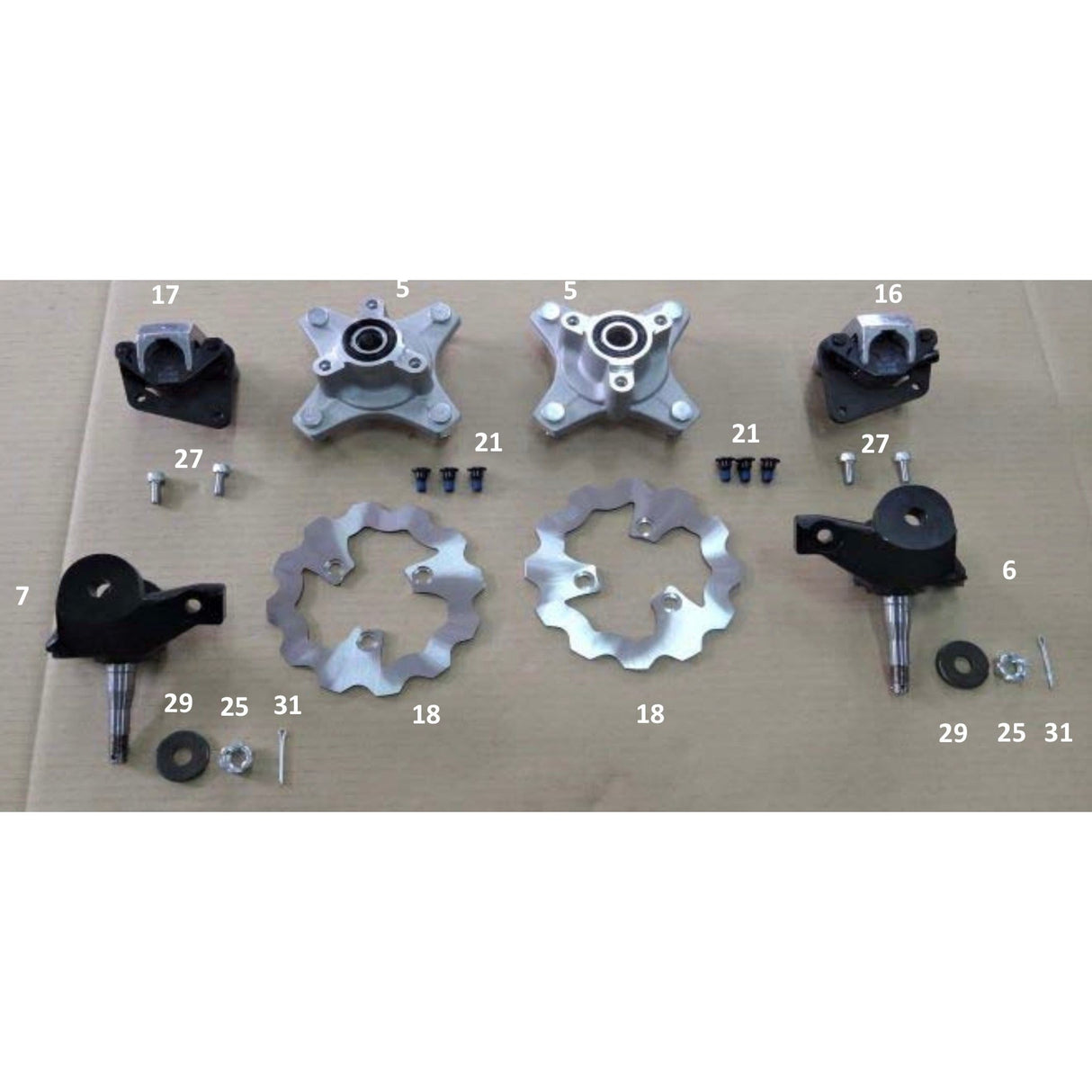 #7 Left Front Spindle  (L. Knuckle)