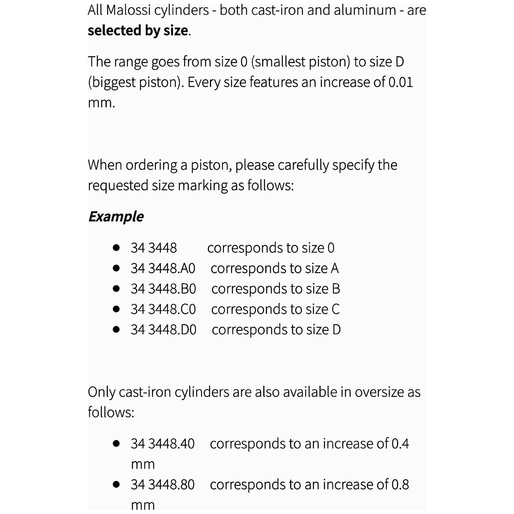 50cc Malossi Team Piston Kit #349055.CC (39.70mm)