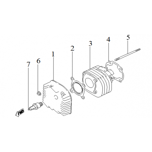 DRR - AIR COOLED 90cc Top End Parts