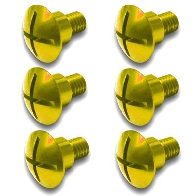 Suzuki Factory Aluminum Fork Guard Bolts Yellow 2010-2019 - G-FORCE POWERSPORTS