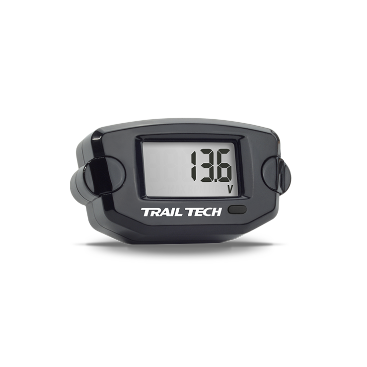 TRAIL TECH  VOLTAGE METER BLACK